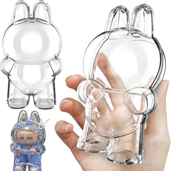 Transparent Doll Display Case