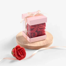 Square Pink Transparent Wedding Favor Boxes