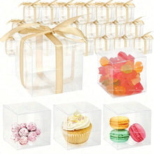 Clear Square PVC Wedding Favor Boxes