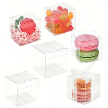 Clear Square PVC Wedding Favor Boxes