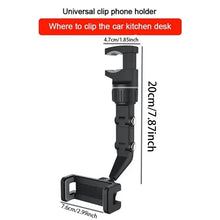 Adjustable Car Rearview Mirror Phone Mount