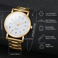 Minimalist Arabic Dial Wristwatch Set