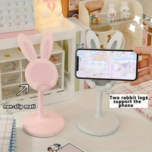 Adjustable Cartoon Rabbit Phone Stand