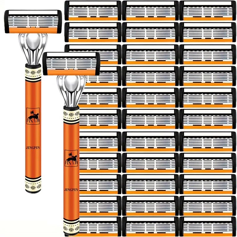 6-Blade Stainless Steel Safety Razor