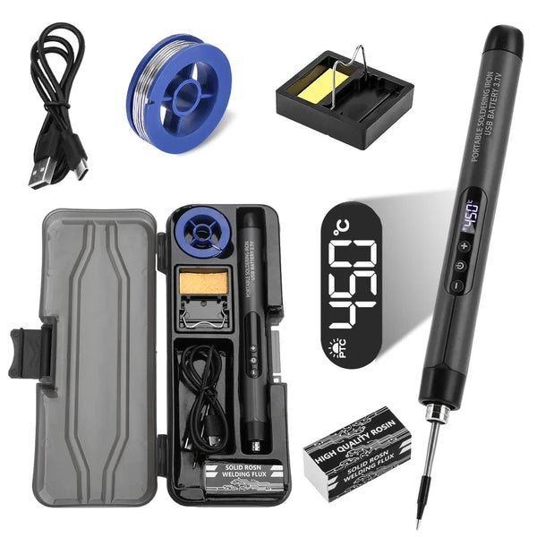 Portable USB Soldering Iron Set