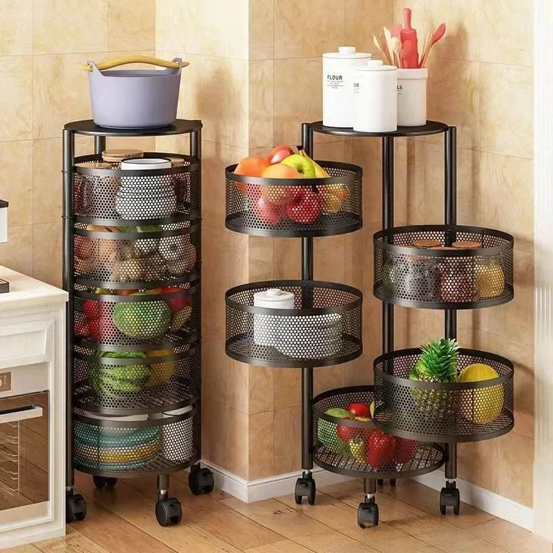 Foldable Rolling Kitchen Cart