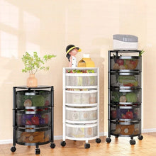 Foldable Rolling Kitchen Cart
