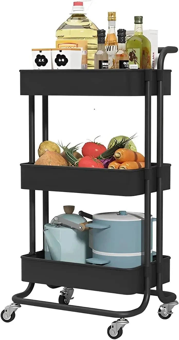 Rolling Three Tier Utility Cart
