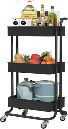 Rolling Three Tier Utility Cart