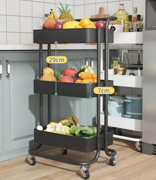 Rolling Three Tier Utility Cart