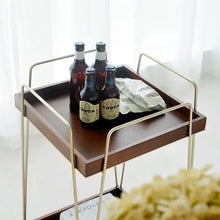 Vintage Wooden Rolling Kitchen Cart