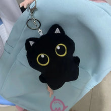 Black Cat Plush Backpack Charm