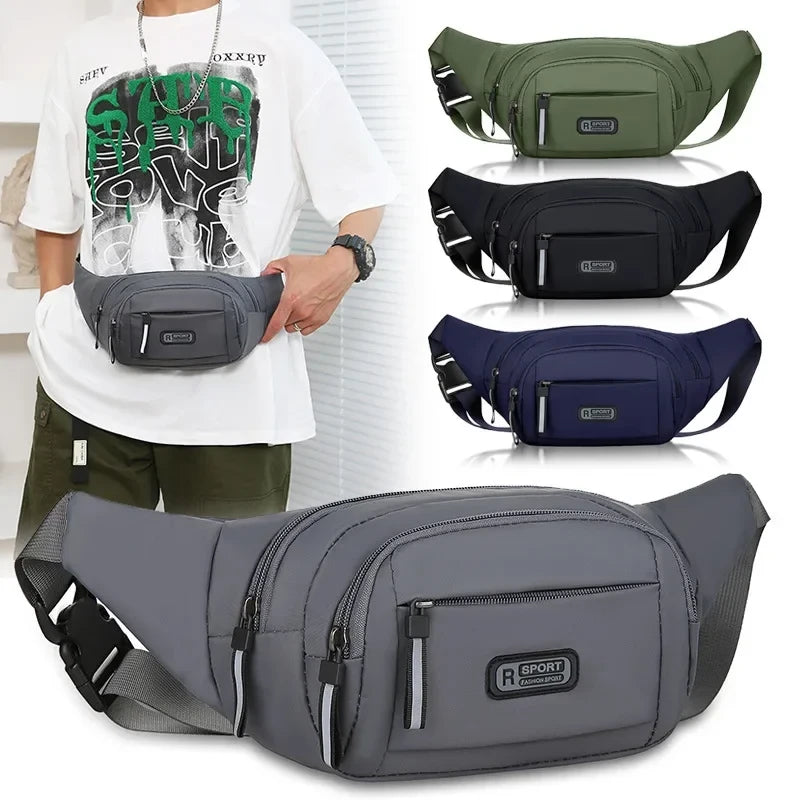 Slim Canvas Running Waist Pack