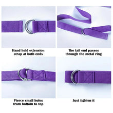 Adjustable Woven Cotton Yoga Strap