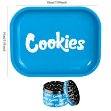 Metal Herb Rolling Tray and Grinder Set