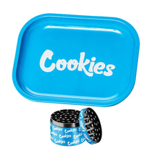 Metal Herb Rolling Tray and Grinder Set