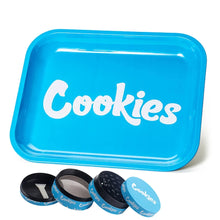 Metal Herb Rolling Tray and Grinder Set