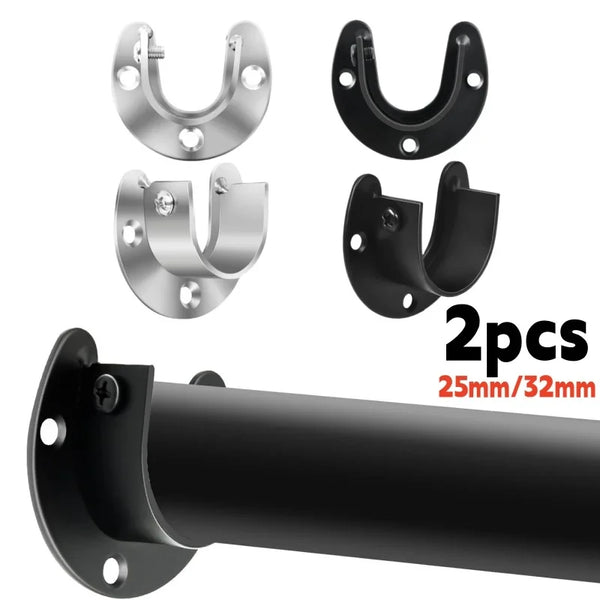 Stainless Steel Closet Rod Brackets