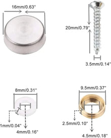 Stainless Steel Mirror Standoffs