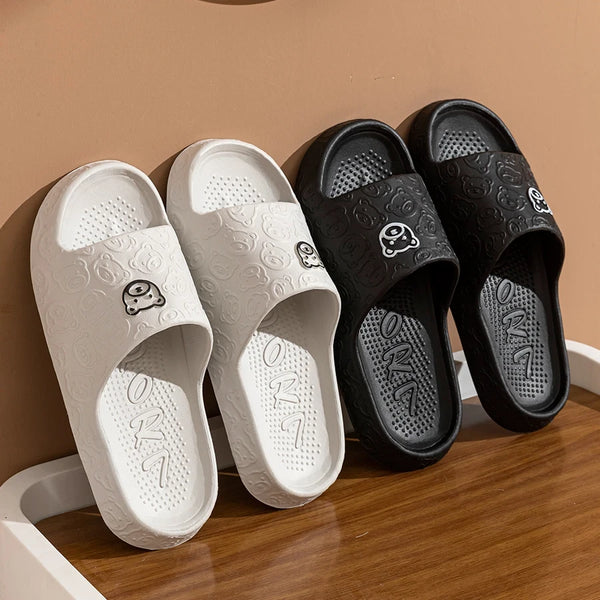 Non-Slip Animal Print Slides