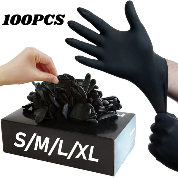 Black Disposable Nitrile Gloves