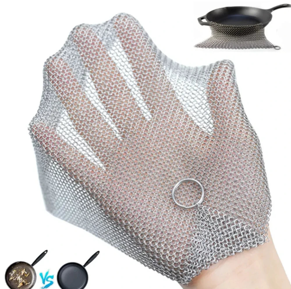 Chainmail Cast Iron Scrubber