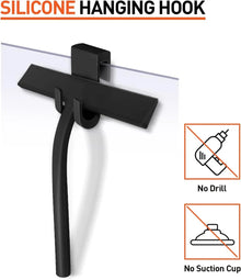 Matte Black Silicone Shower Squeegee