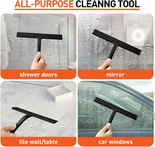 Matte Black Silicone Shower Squeegee