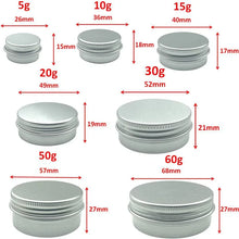 Round Aluminum Candle Tins