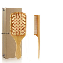 Bamboo Hair Brush and Comb Set