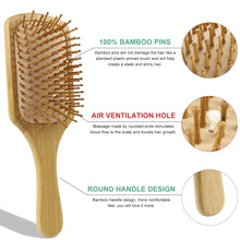 Bamboo Hair Brush and Comb Set