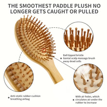 Bamboo Hair Brush and Comb Set