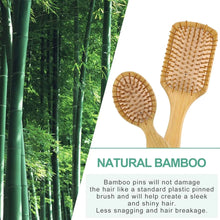 Bamboo Hair Brush and Comb Set
