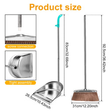 Stainless Steel Broom and Dustpan Set
