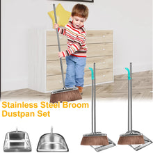 Stainless Steel Broom and Dustpan Set