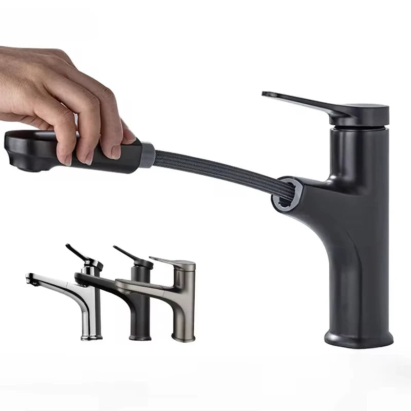Multifunctional Pull-Out Basin Faucet