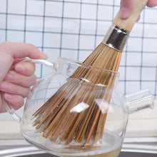 Long Handle Bamboo Wok Brush