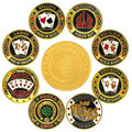 Poker Coin Metal Poker Card Guards -Card Presser HUGE Collection - Unique Designs - Professional Look & Feel
