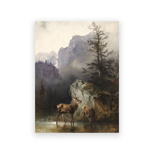 Rustic Mountain Forest Landscape Canvas Prints, Vintage Farmhouse Wall Art - image 22