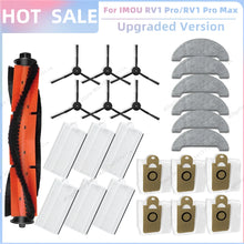 Compatible For IMOU RV1 Pro / IMOU RV1 Pro Max / IMOU RV1C Vacuum Parts Main Side Brush Filter Mop Cloth Dust Bag Accessories
