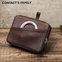 Estuche de lujo CONTACT'S FAMILY para 6 relojes, caja de almacenamiento, organizador de viaje portátil para correas de reloj, estuche para herramientas y accesorios