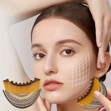 Cepillo facial contorno linfático, esculpido de barbilla y mandíbula, masajeador de drenaje para el rostro, diseñado ergonómicamente para ajustarse con precisión a la piel
