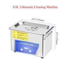 0.8L 1.3L Tabletop Digital Ultrasonic Cleaning Machine Stainless Steel Basket Dental Jewelry Ultrasound Cleaner Home Appliance