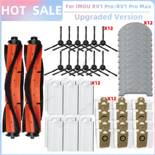 Compatible For IMOU RV1 Pro / IMOU RV1 Pro Max / IMOU RV1C Vacuum Parts Main Side Brush Filter Mop Cloth Dust Bag Accessories