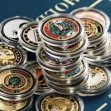 Poker Coin Metal Poker Card Guards -Card Presser HUGE Collection - Unique Designs - Professional Look & Feel