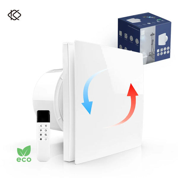 KCvents Wall Mount Exhaust Fan 100/150 mm Reversible  with Remote Control for Bathroom, Kitchen, Home, Attic Ventilation Fan