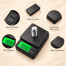 Balanza digital de joyería para electrónica, precisión de 0,01 g, báscula digital de bolsillo, mini báscula, báscula pequeña