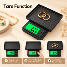 Balanza digital de joyería para electrónica, precisión de 0,01 g, báscula digital de bolsillo, mini báscula, báscula pequeña