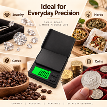 Balanza digital de joyería para electrónica, precisión de 0,01 g, báscula digital de bolsillo, mini báscula, báscula pequeña