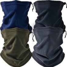 Unisex Beanie Hats Ski Snood Scarf Women Men Thermal Fleece Scarf Snood Neck Warmer Face Mask Winter Spring